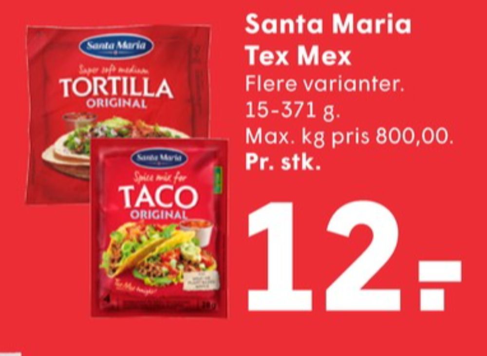 Santa Maria, Tortillawraps Original