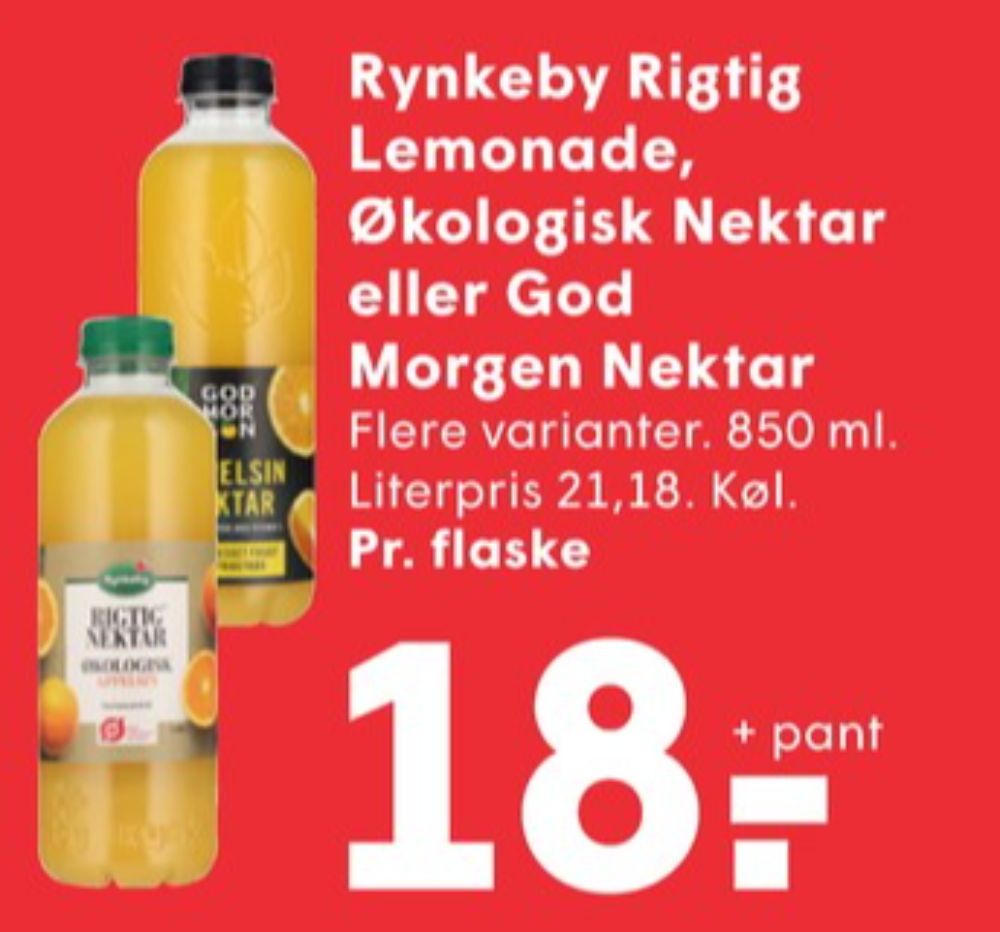 Rynkeby Rigtig Nektar, Appelsinjuice