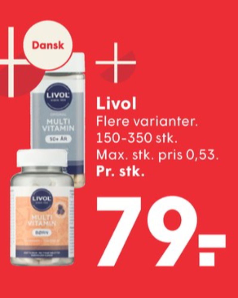 Livol Multi, Vitaminer
