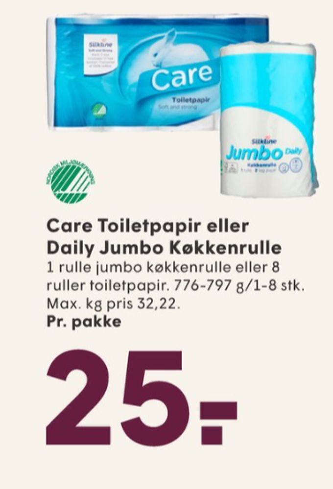 Silkline Daily, Køkkenrulle Jumbo