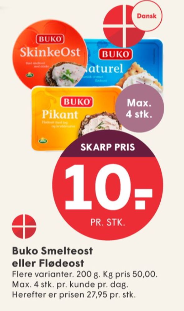 Buko Smelte, Smøreost Rejeost