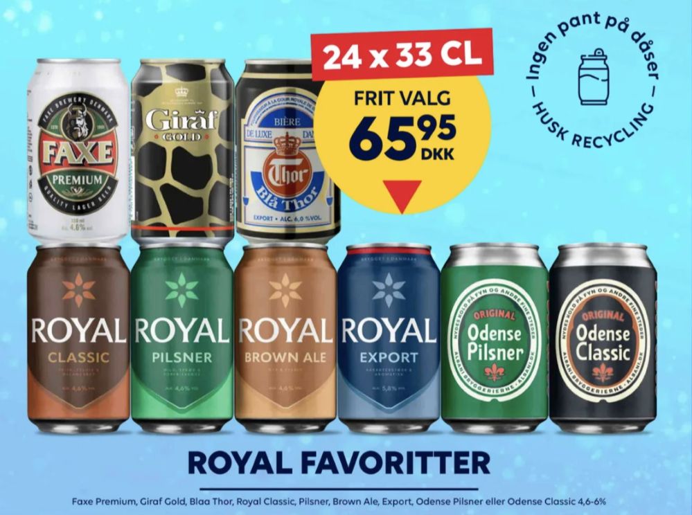 Royal Export, Øl 24 pk.