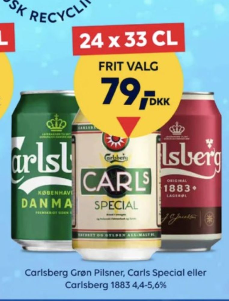 Carlsberg Pilsner, Øl 24 pk.