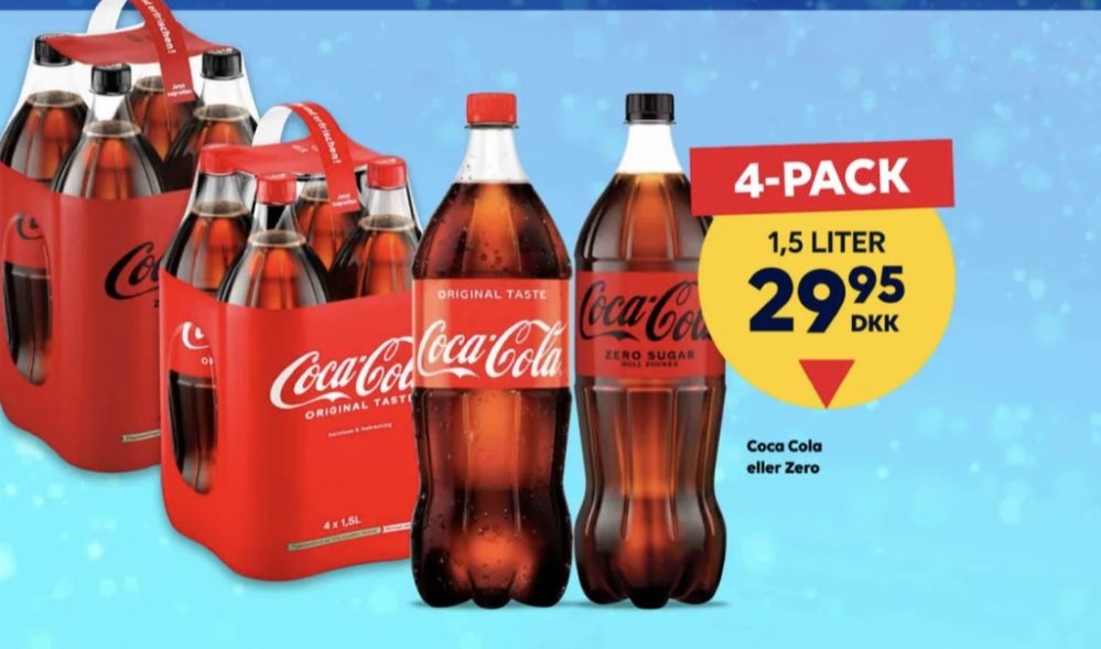 Coca Cola Zero, Cola 4 pk.