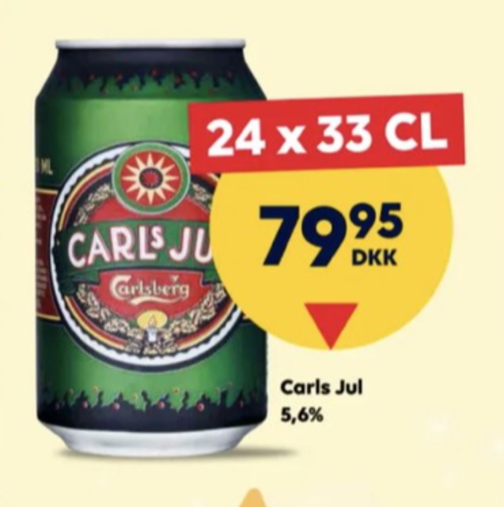 Carlsberg Carls Jul, Øl 24 pk.