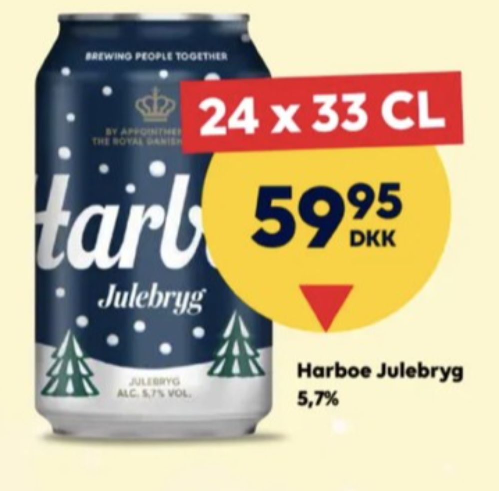 Harboe Julebryg, Øl 24 pk.