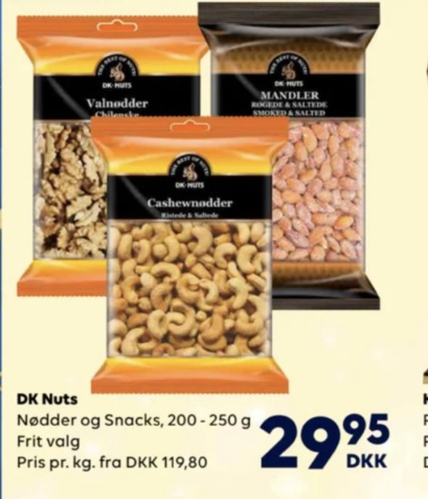DK-Nuts, Mandler Røget & Saltede