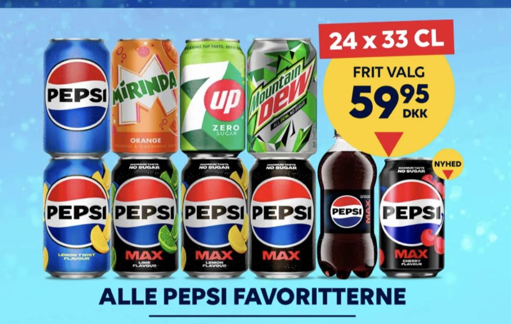 Pepsi Max Lemon, Cola 24 pk.