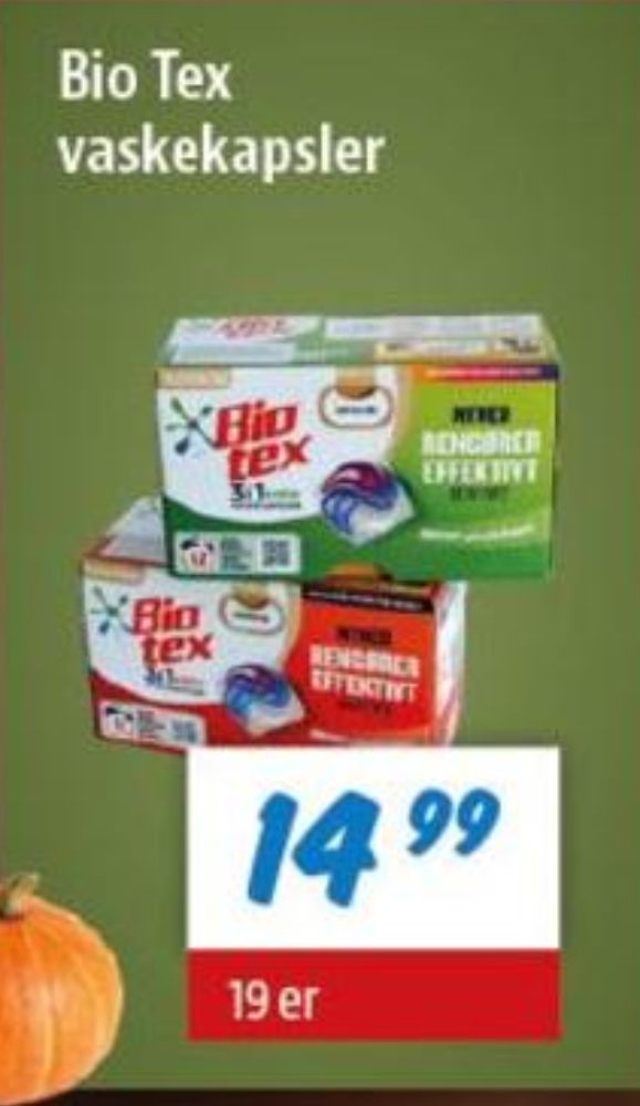 Biotex, Vaskemiddel-tabs