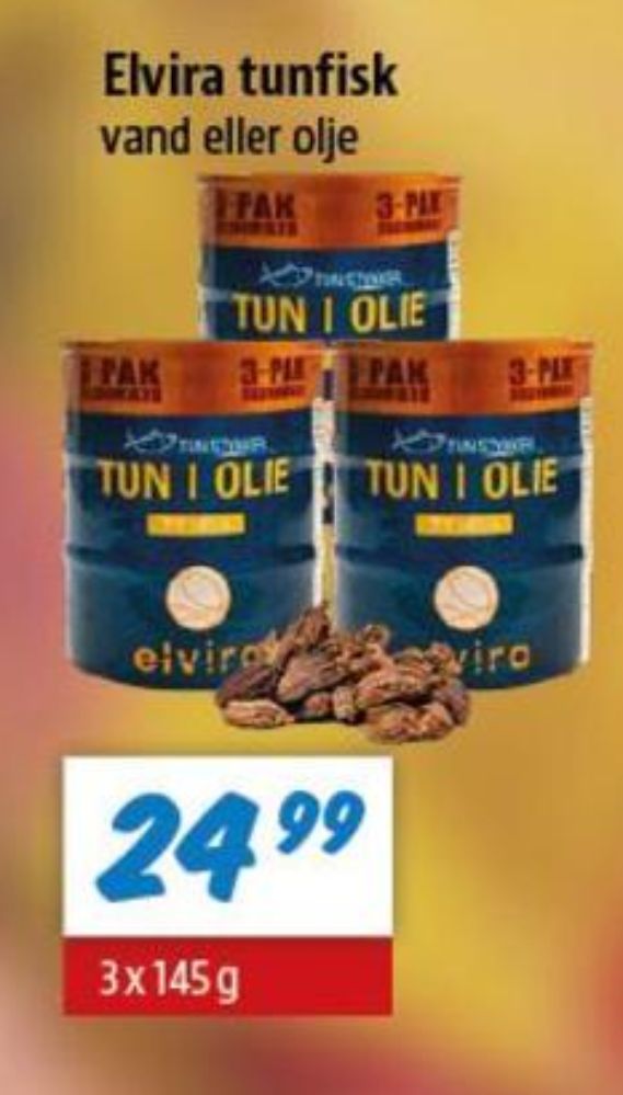 Elvira, Tun i vand
