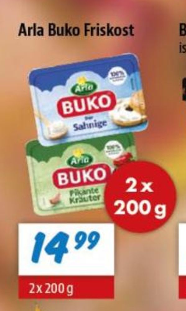 Buko, Smøreost Pikante Kräuter