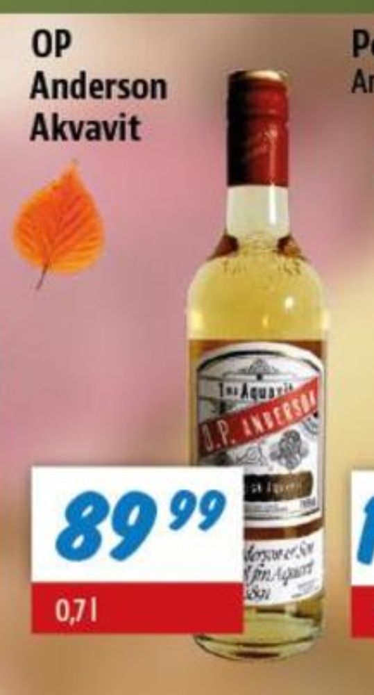 OP Anderson Original, Akvavit