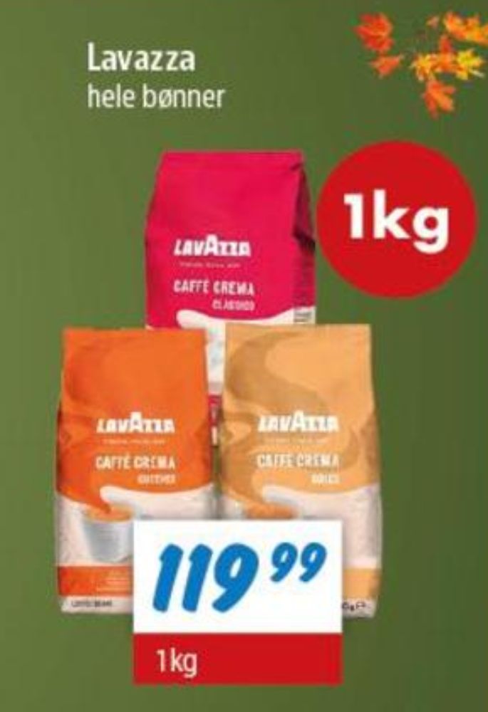 LavAzza Caffe Crema Dolce, Kaffebønner