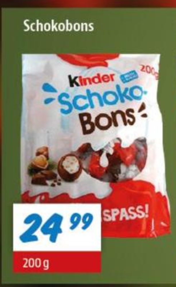 Kinder Schoko Bons, Chokoladeposer