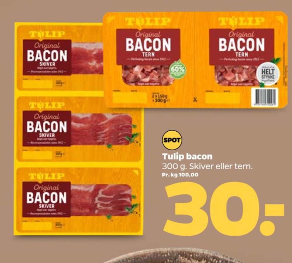 Tulip, Bacontern