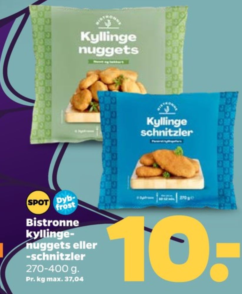 Bistronne, Kyllingenuggets