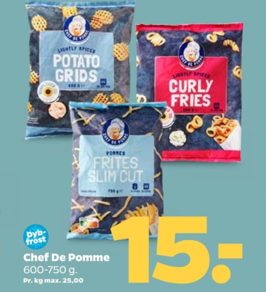 Chef de Pomme, Pommes Frites Slim