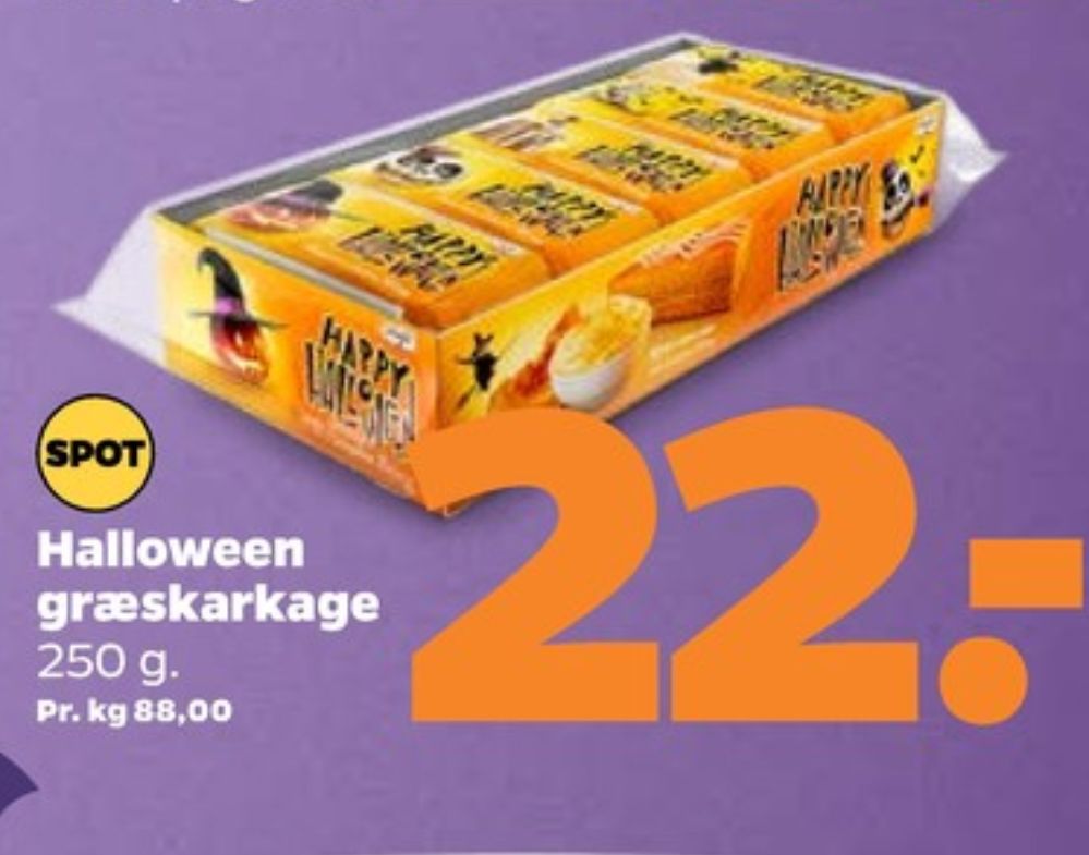 Halloween Græskarkage