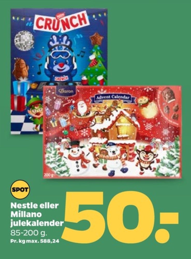 Baron, Julekalender
