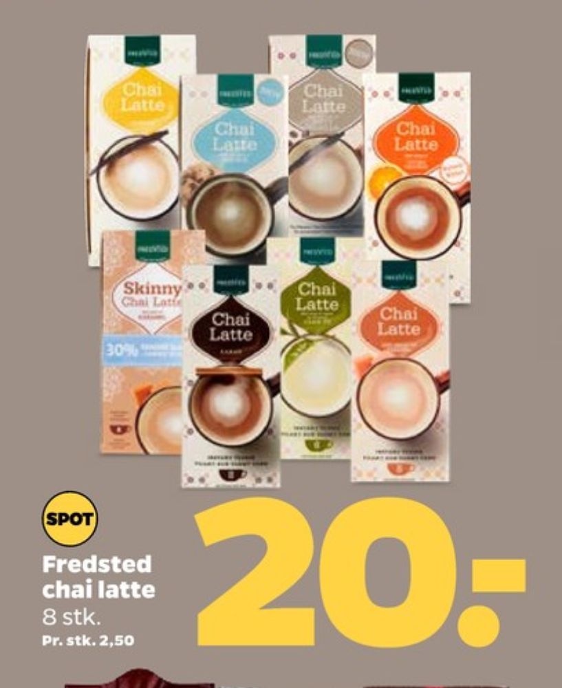 Fredsted Chai Latte, Instant Te Kakao