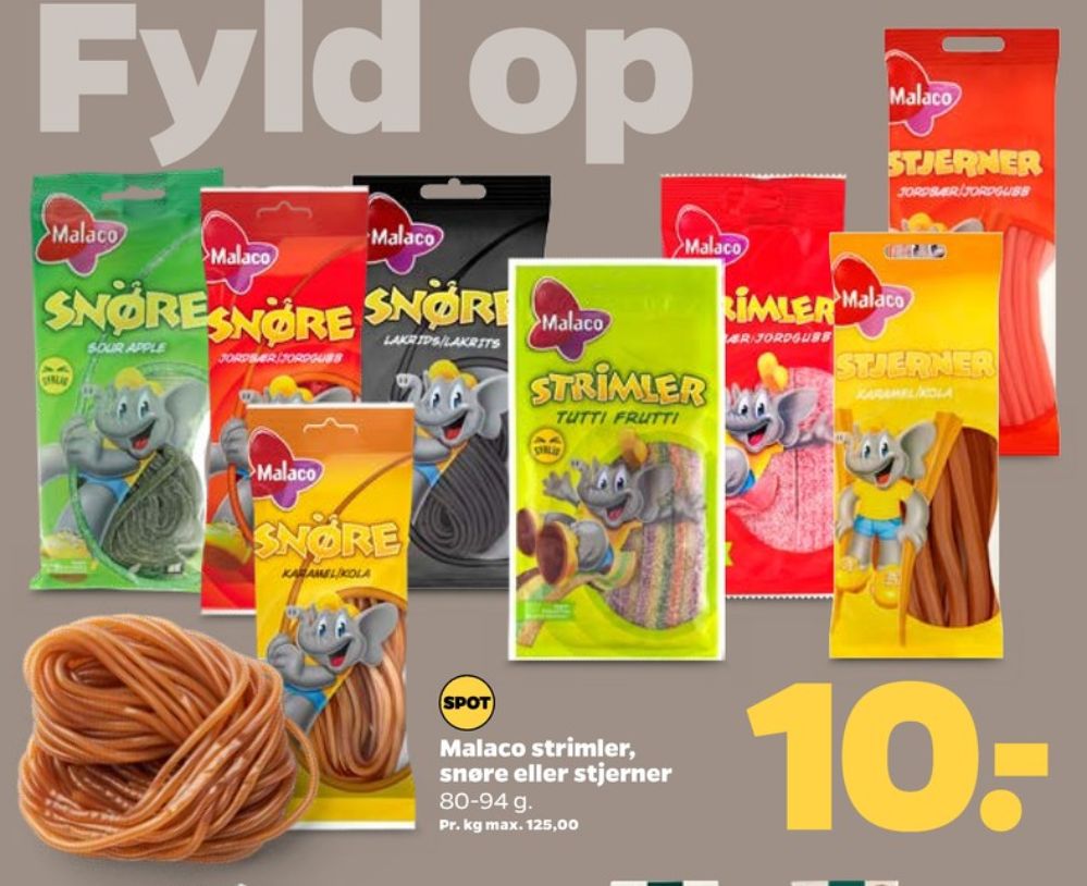 Malaco, Sliksnører Lakrids