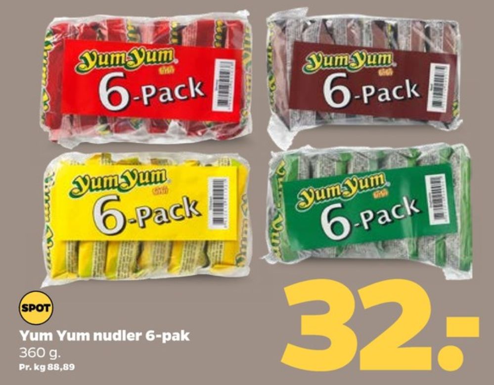 Yum Yum, Nudler Oksekødssmag