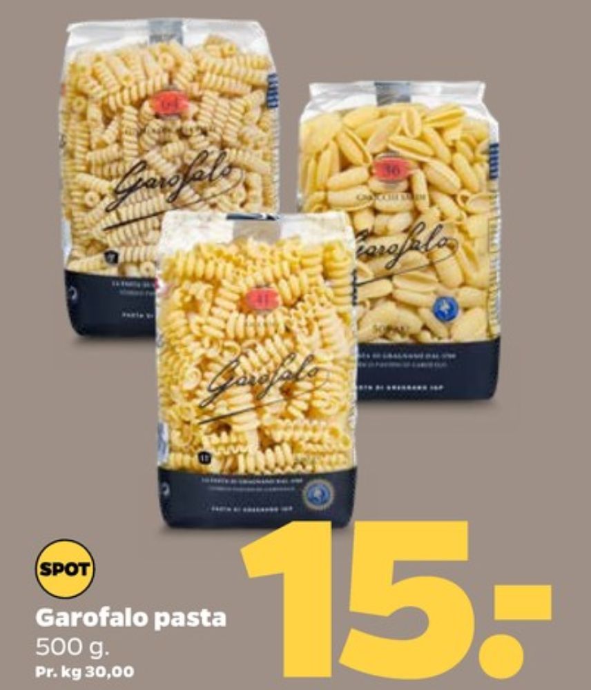 Garofalo, Pasta