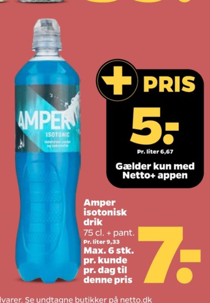 Amper Energy Drink Isotonic, Energidrik