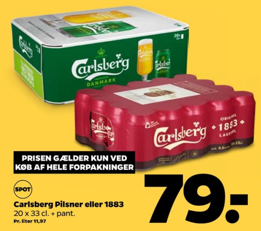 Carlsberg 1883, Øl 20 pk.