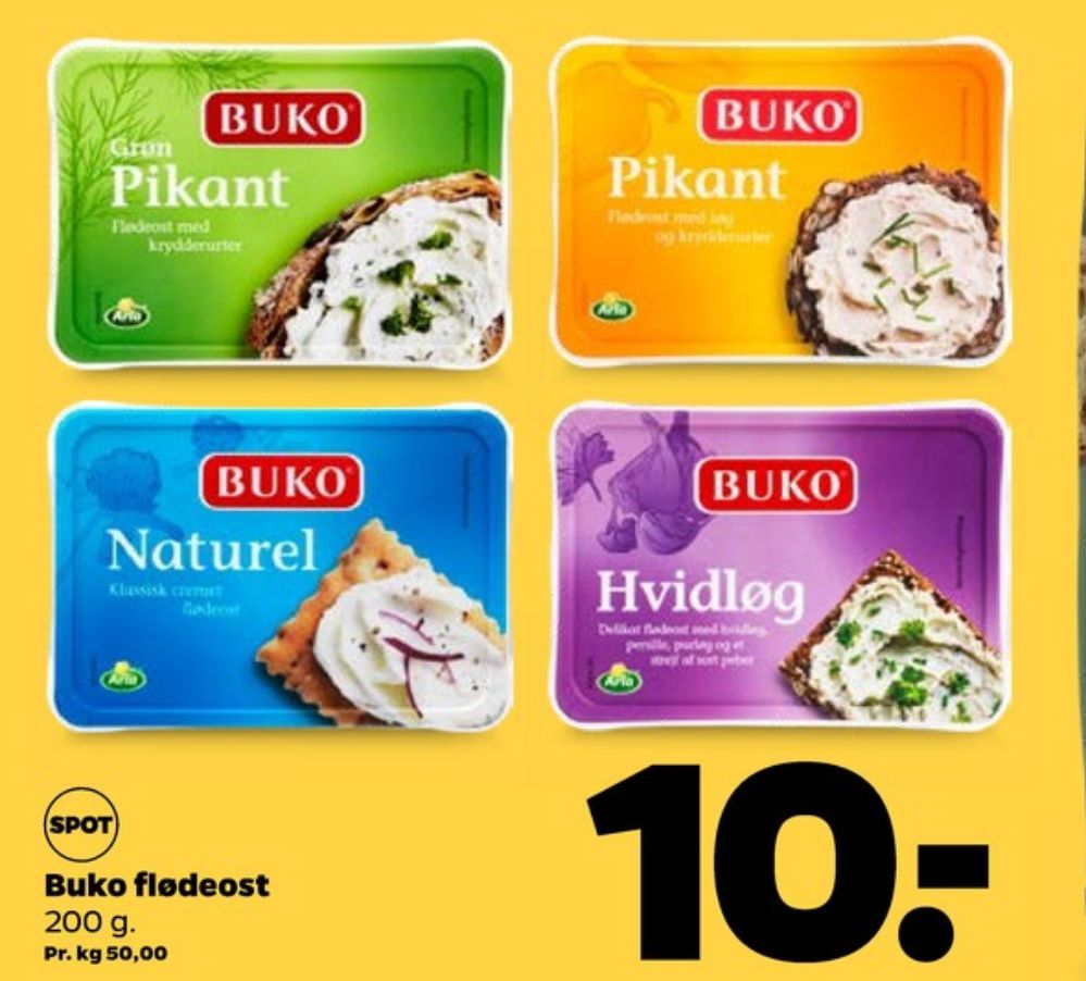 Buko, Flødeost Hvidløg