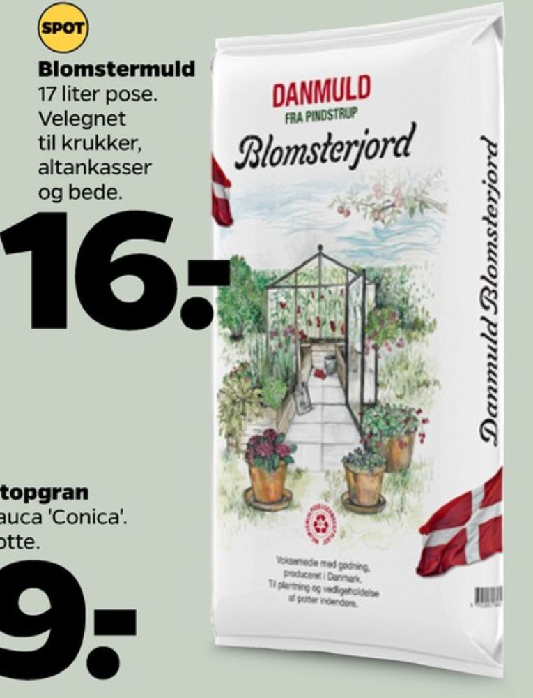 Danmuld, Blomsterjord