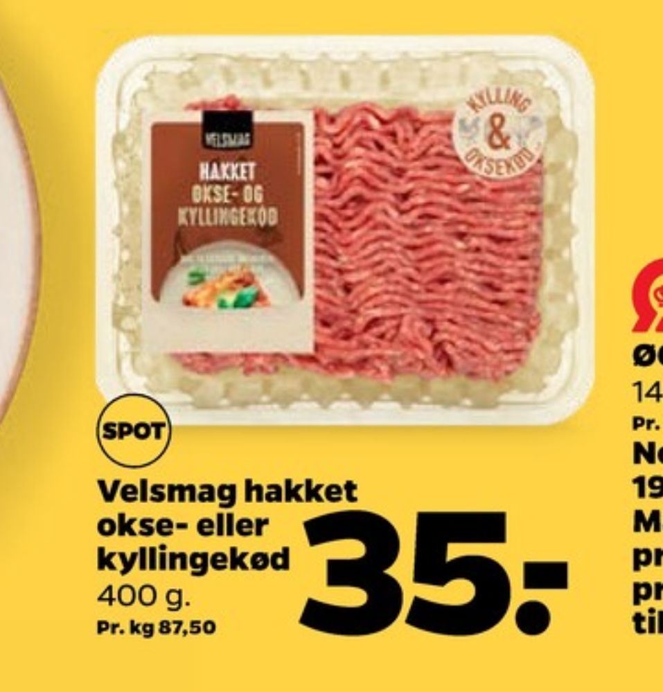 Velsmag, Hakket okse & kylling 8-12%