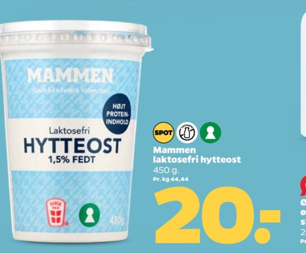 Mammen, Hytteost 1,5%