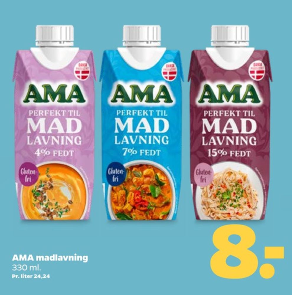 Ama, Madlavningsfløde 7 %
