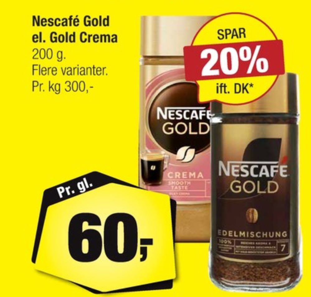 Nescafe Gold, Instant Kaffe