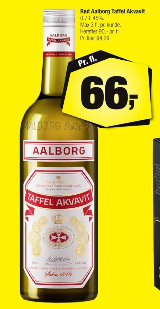 AAlborg Taffel Akvavit, Akvavit