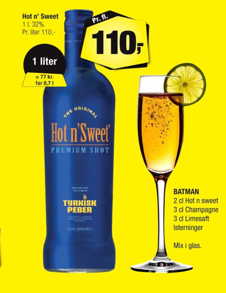 Hot´n Sweet Tyrkisk Peber, Shots