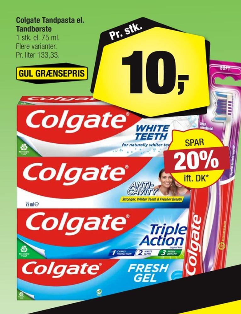 Colgate, Tandpasta