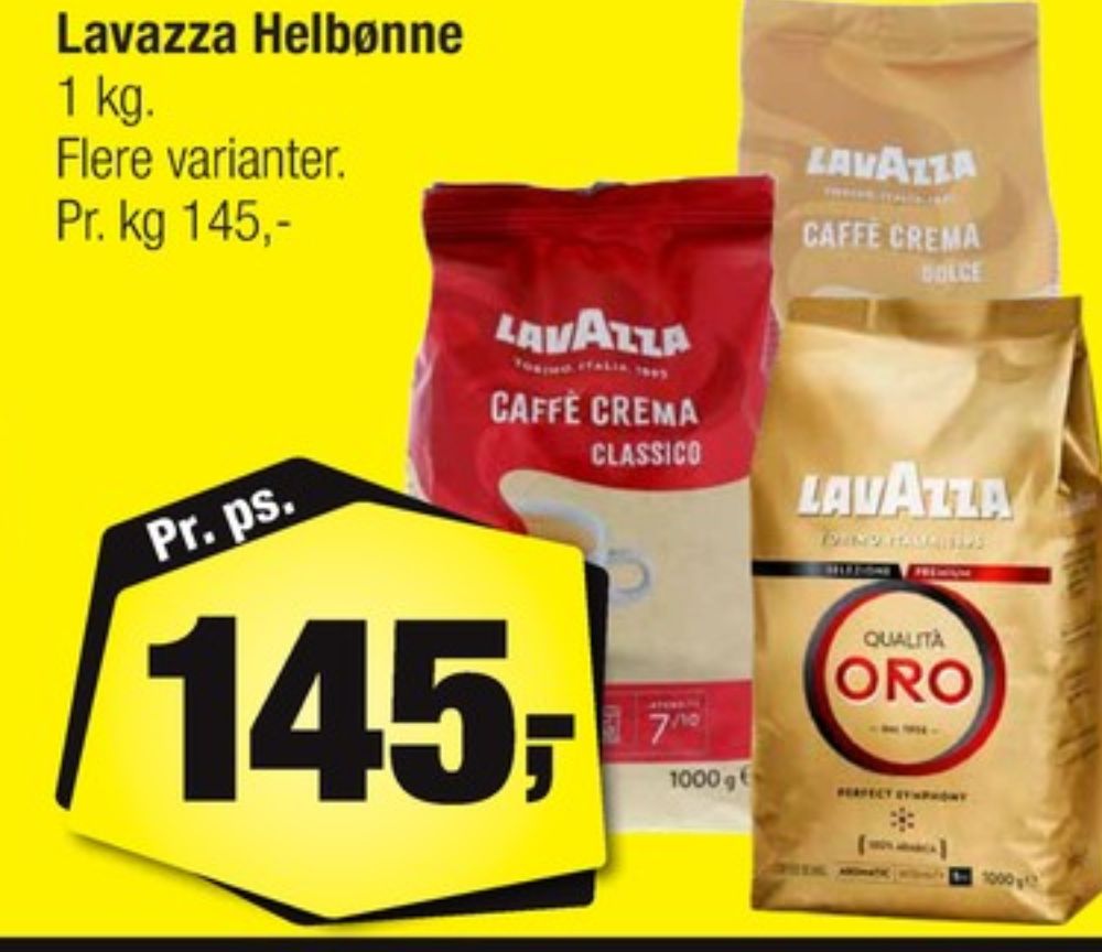 LavAzza Qualita Oro, Kaffebønner