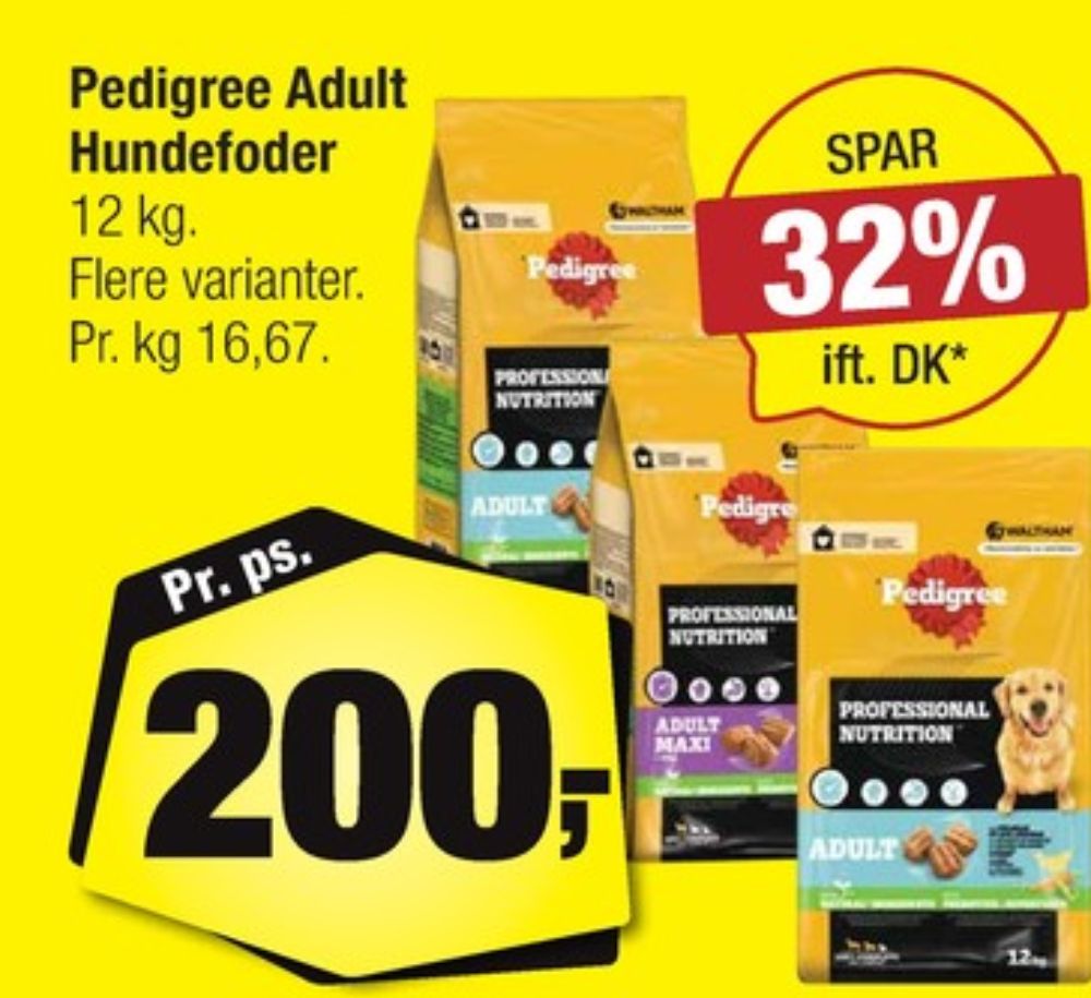 Pedigree, Hundefoder