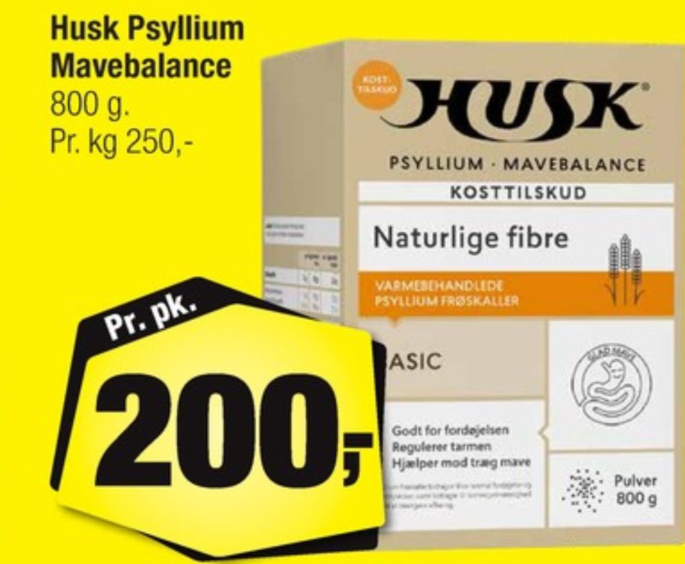 Husk, Kosttilskud