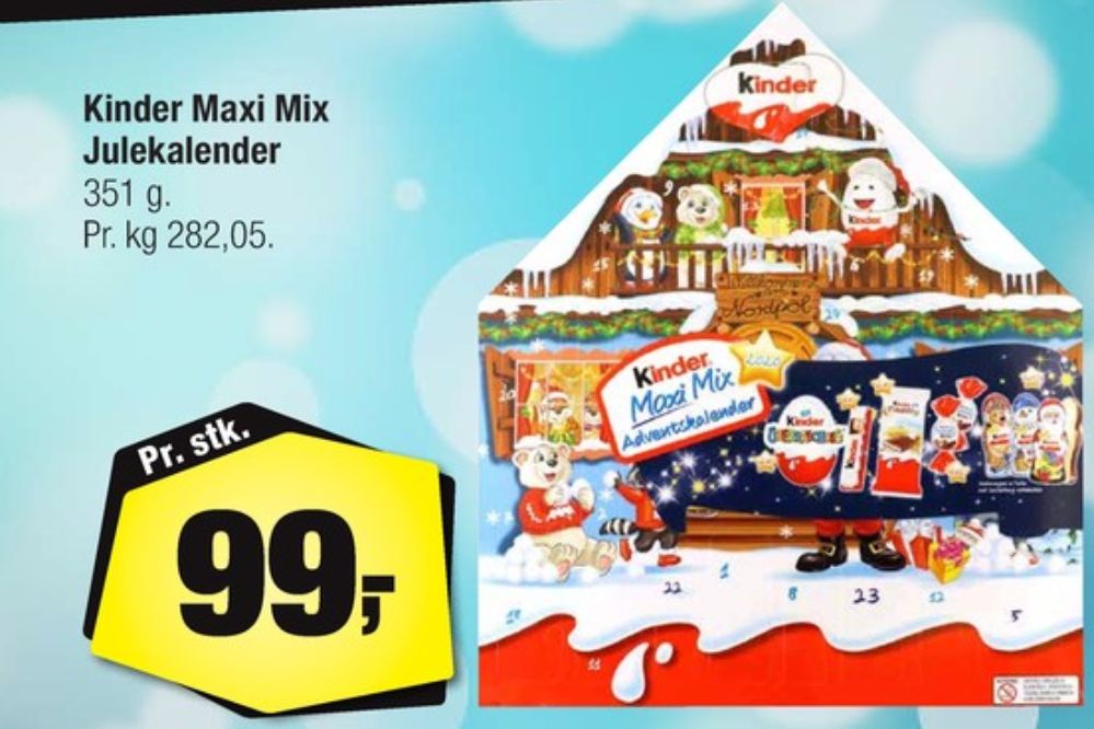 Kinder, Julekalender
