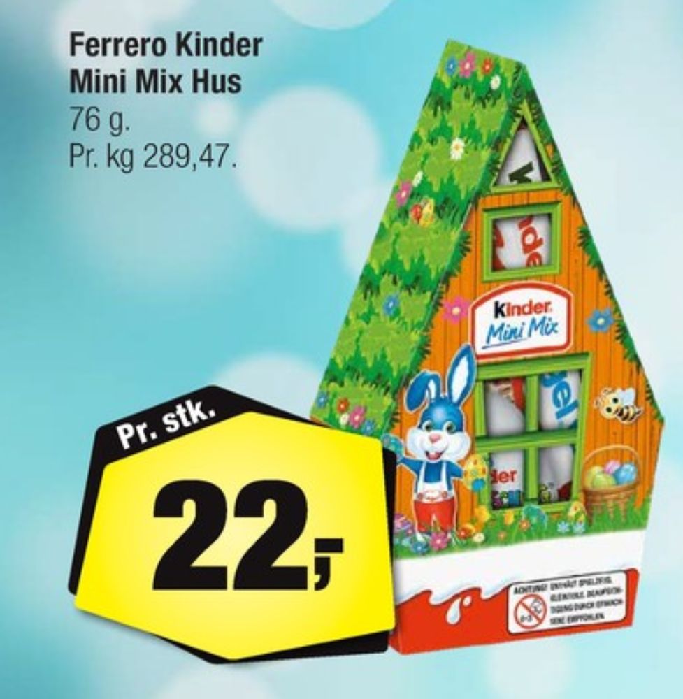 Kinder Mini Mix, Chokolade