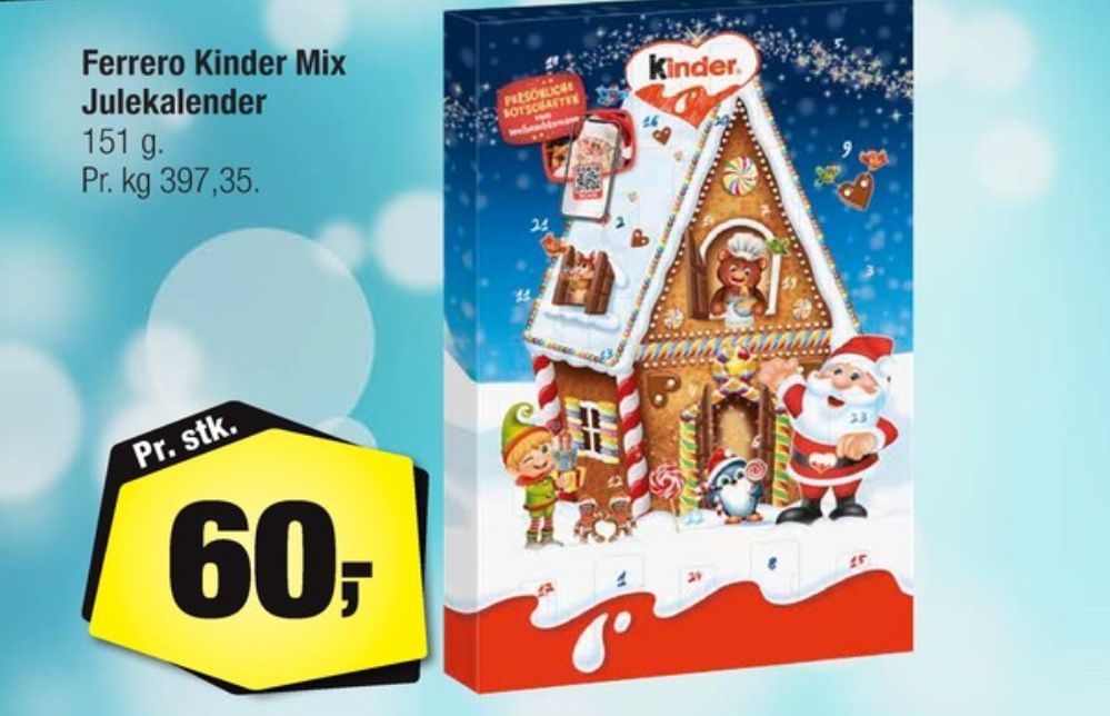 Kinder Bueno, Julekalender