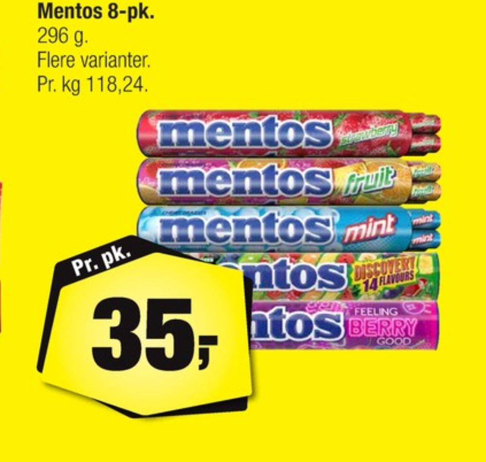 Mentos, Pastiller Strawberry