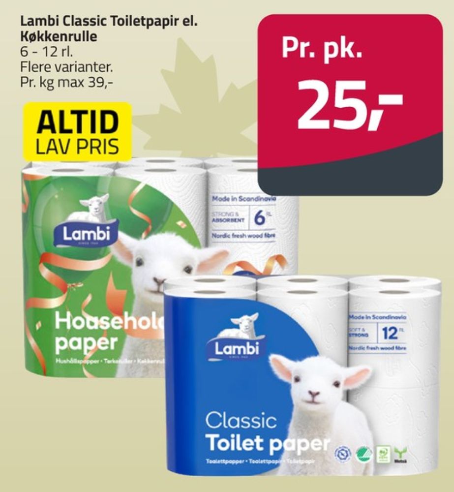 Lambi Classic, Køkkenrulle