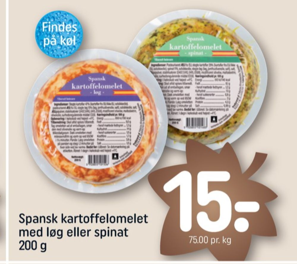 Kartoffelomelet Løg