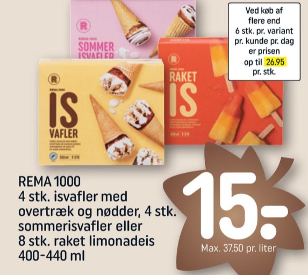 Rema 1000, Raket ispinde