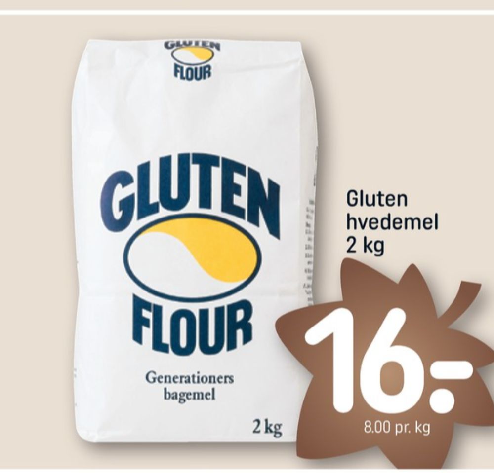 Gluten Flour, Hvedemel