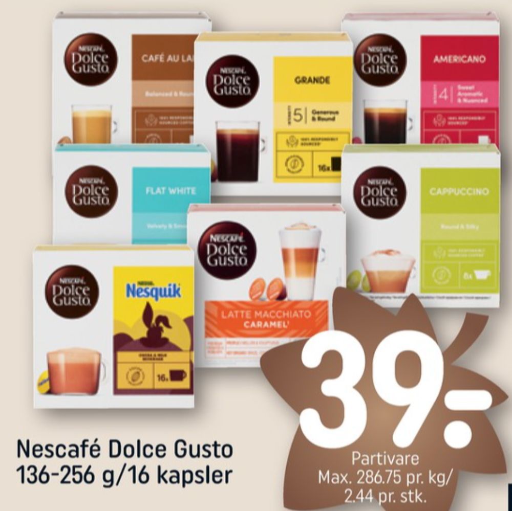 Cafe René Dolce Gusto, Kaffekapsler Flat White